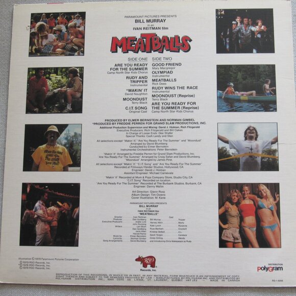 Meatballs Movie Soundtrack and National Lampoon Vinyl Record LP 33RPM Good to VG - Picture 4 of 15